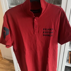 Piké Peak performance  - Peak performance piké tröja Strl L. Tryck på bröst och ärmen. Använd 1-2 ggr nyskick.