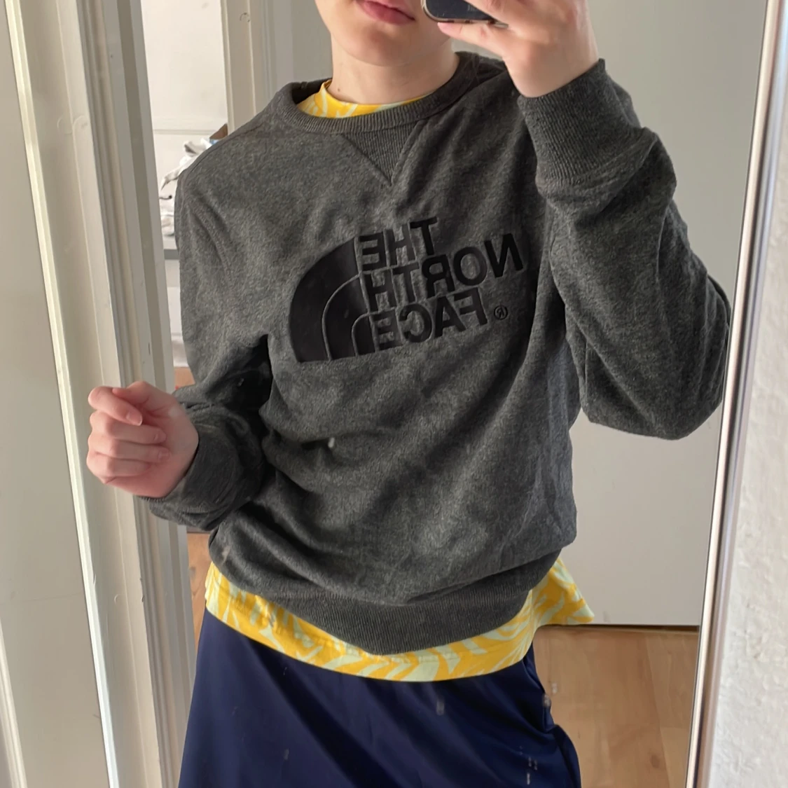 The North Face sweatshirt