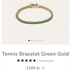 Ani armband - Säljer mitt armband från ani jewels då jag fått dubbelt av de. Det är tennis braclet green gold i storlek 17. Aldrig använt eftersom jag har ett exakt likadant. 1200 i nypris, säljer för 700