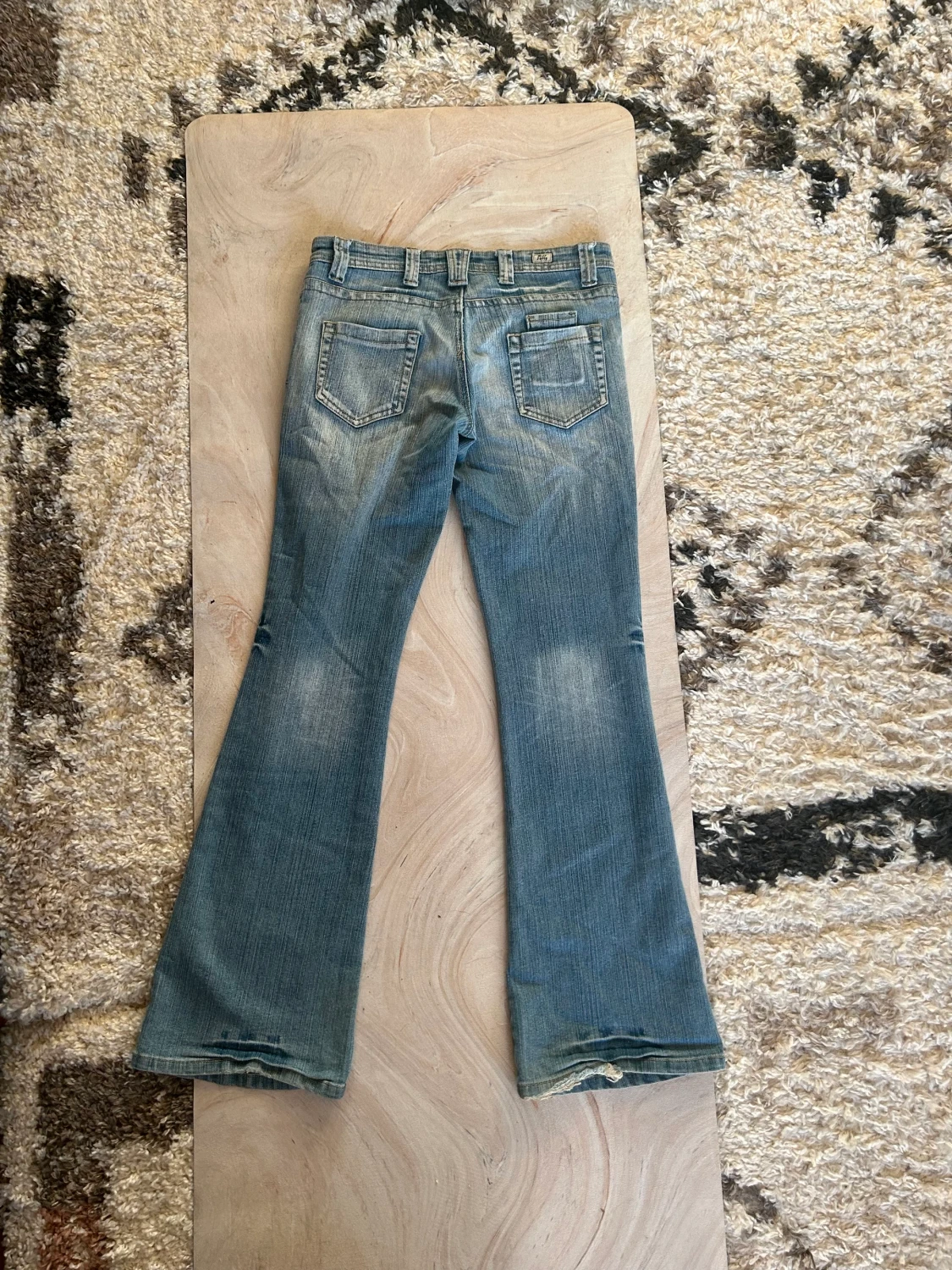 Lågmidjade bootcut y2k jeans - 90