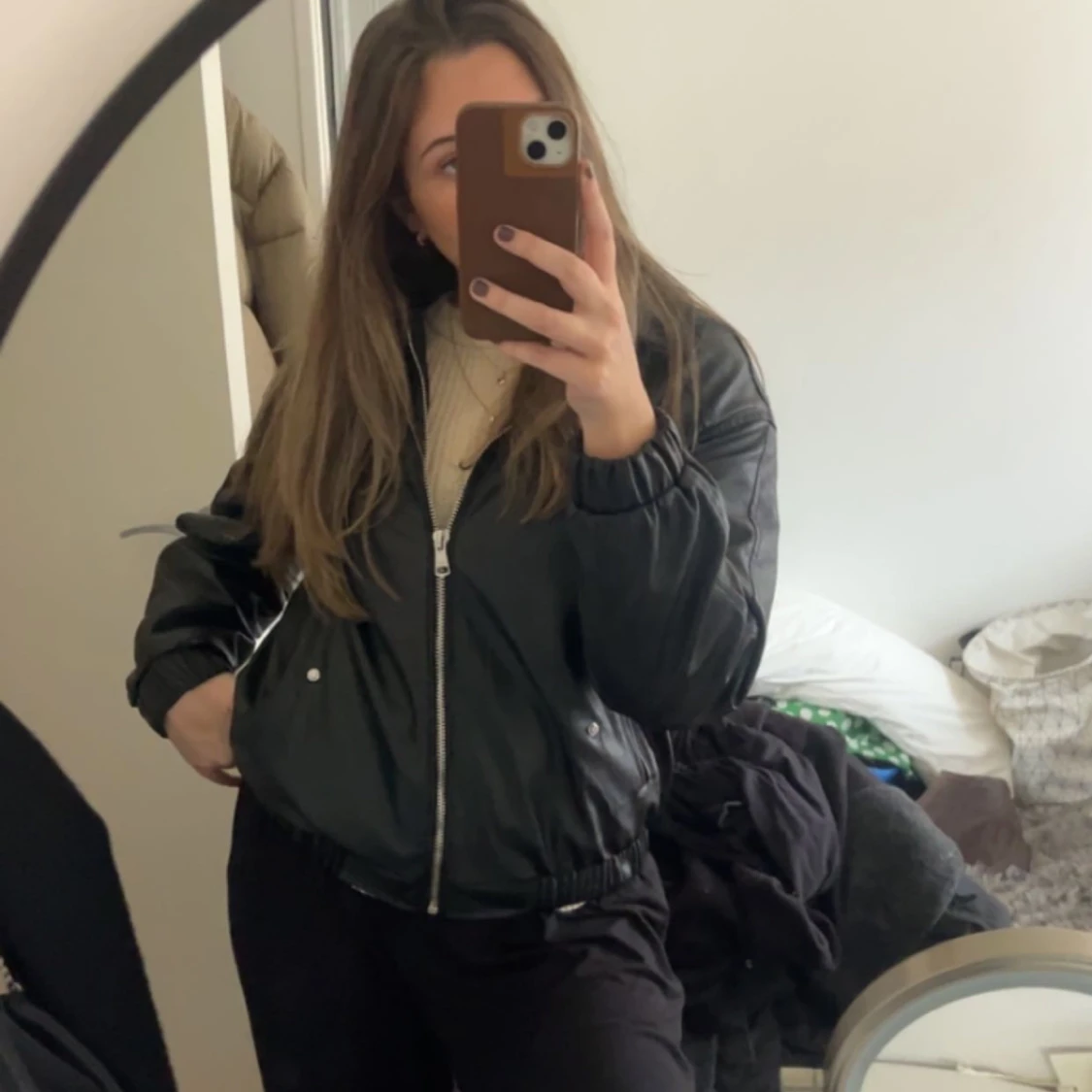 Läderjacka pull and bear