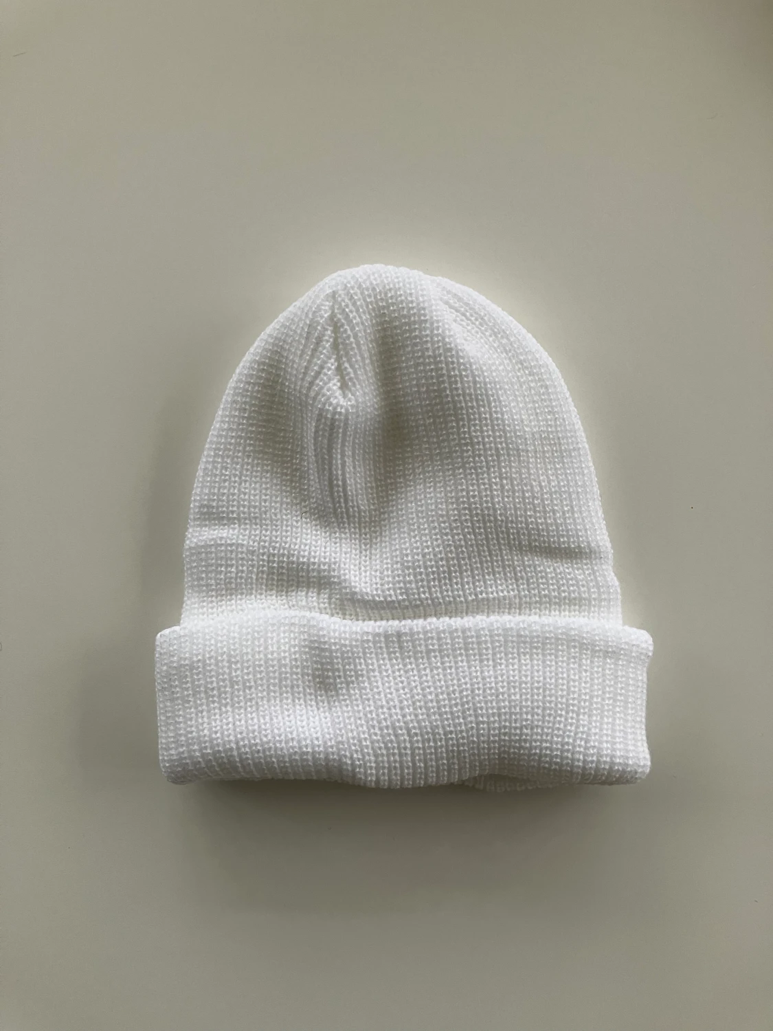 Stickad Vinter Mössa - Vit