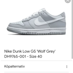 Nike dunk low ”wolf gray” - Orginal pris-1900 Nyskick Anvönda fåtal gånger