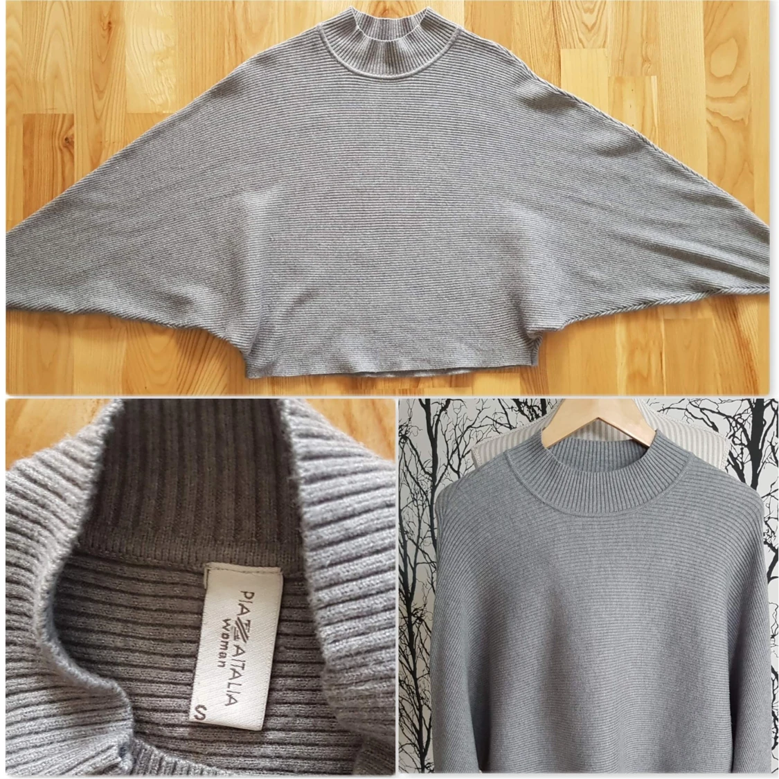 Plaza Italia / inköpt i Rom/  jätteskön värmande tröja Fint skick Stl S  - 90