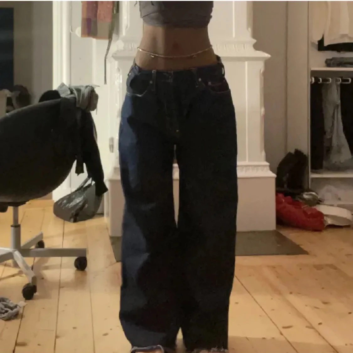 Jeans med tryck - 90