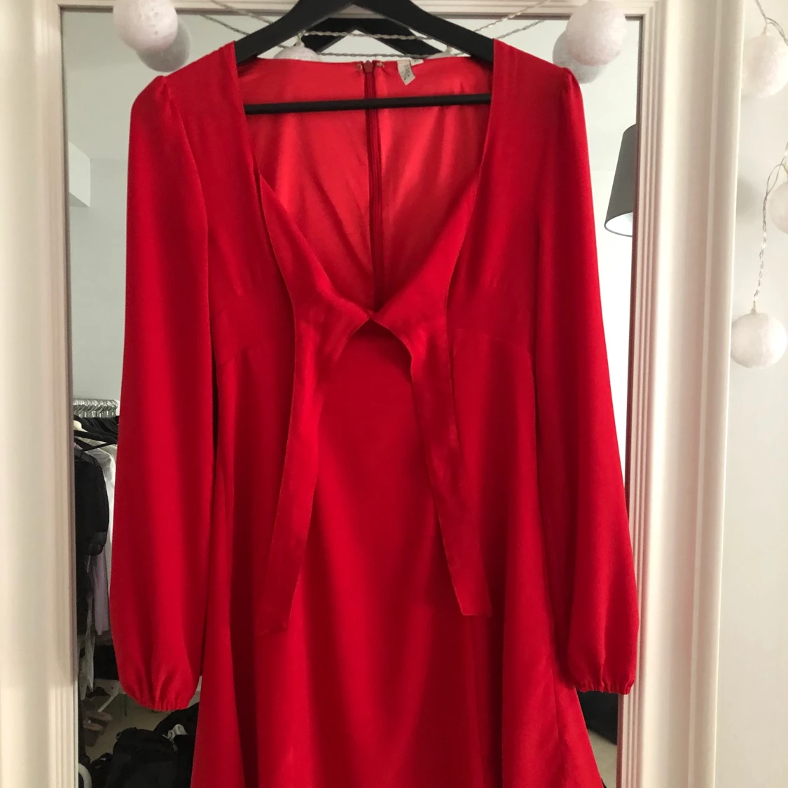 superfin röd klänning 