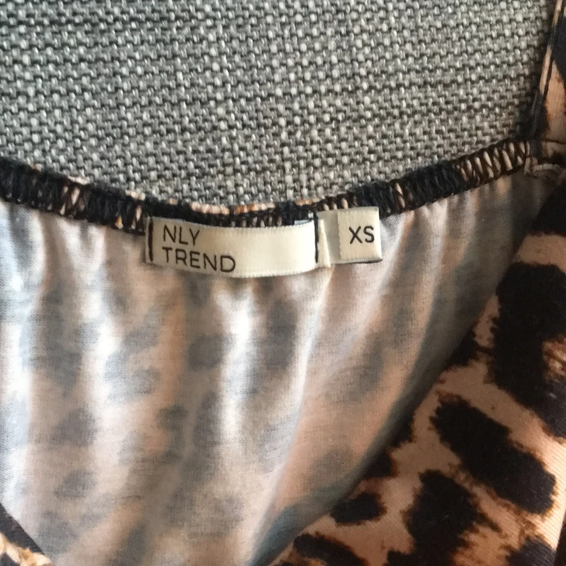 Leopardmönstrad klänning, strl XS - 91