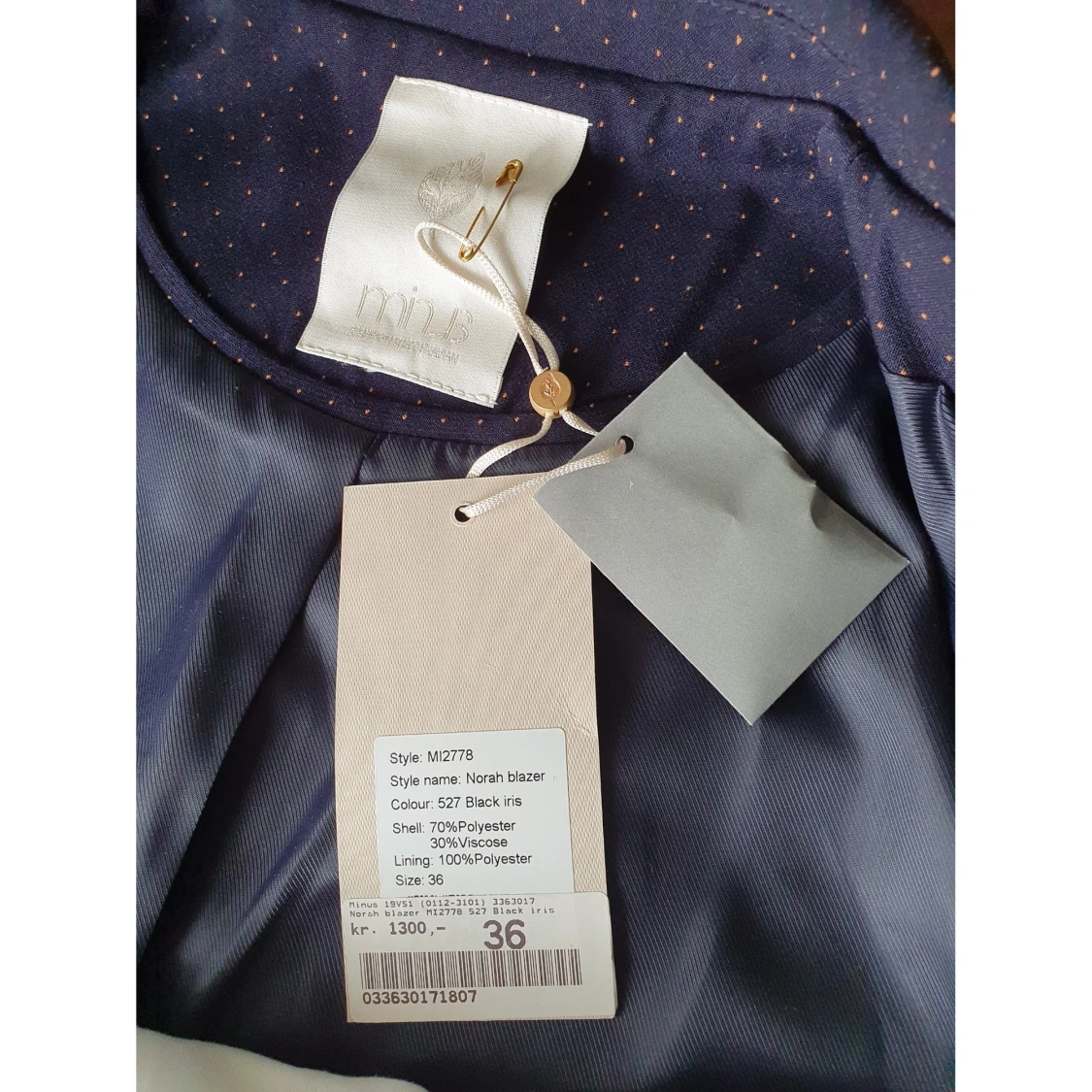 Minus jacket and tshirt size 36 - 91