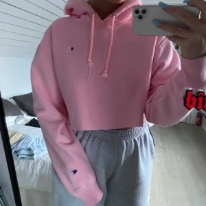 Assnygg croppad hoodie från champion - Köpt på urban outfitters i USA, använda väldigt lite (as skön!) köpt för ca 1200kr