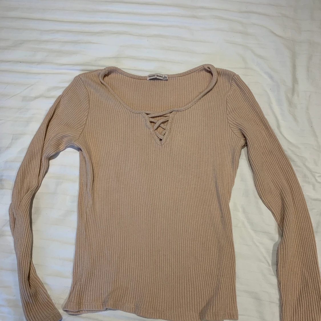 Basic topp, beige rosa  - 90