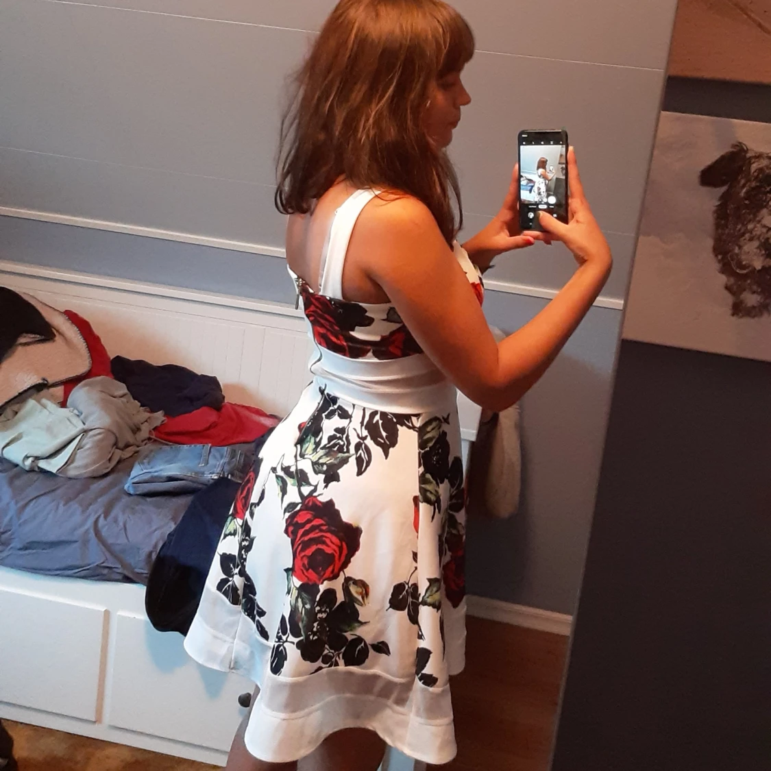 Blommig klänning - 90