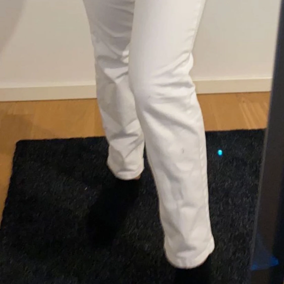 Vita raka byxor - 91