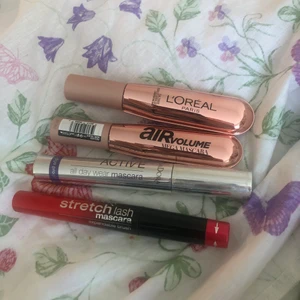 oanvända mascaror  - helt nya oanvända mascaror. 2 stycken L’oreal paris air volume mega mascara, 1 IsaDora active all day wear mascara och en IsaDora stretch lash mascara som man kan rotera borsten på för både längd och volym! Säljer alla för 60 kr styck + frakt