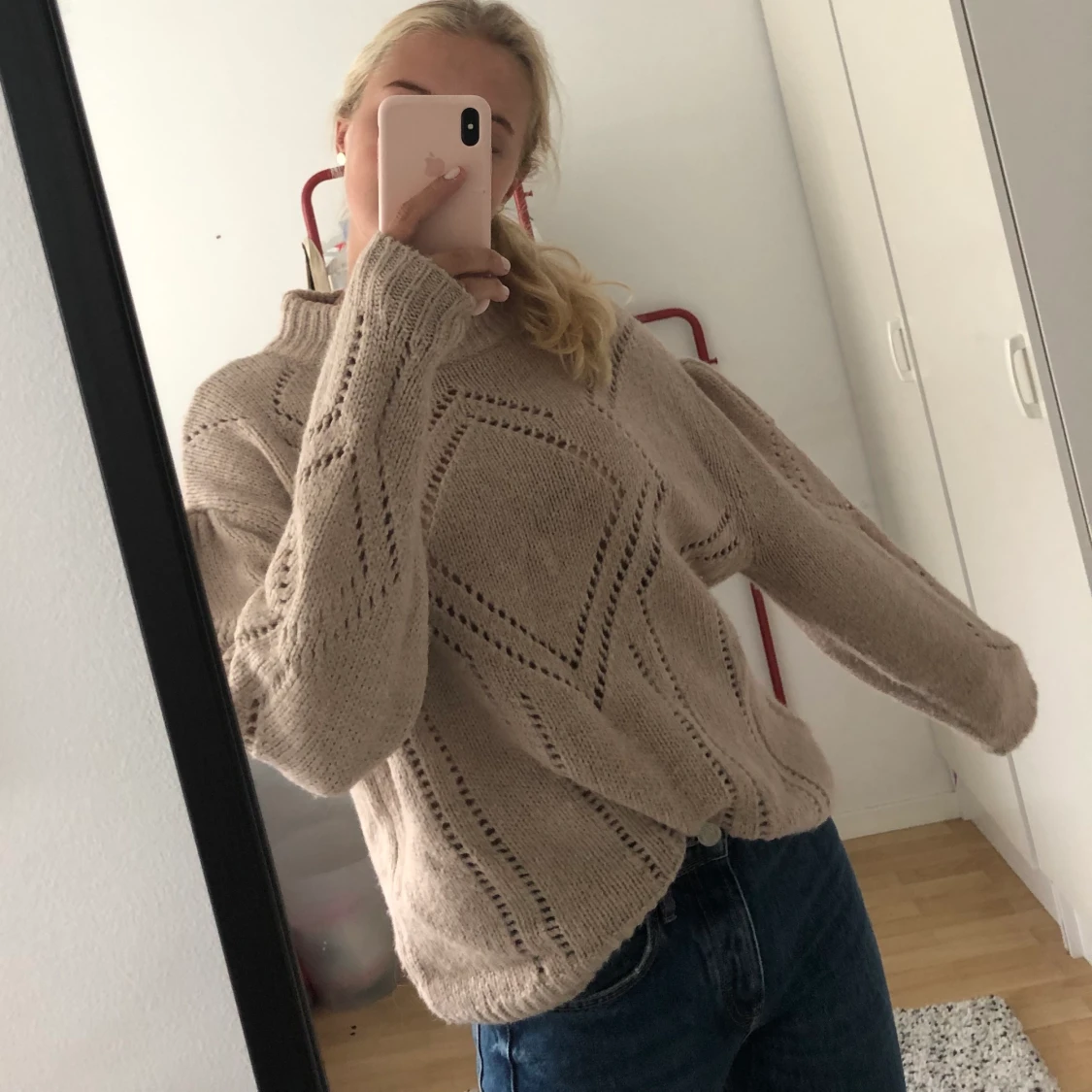 Oversized stickat tröja