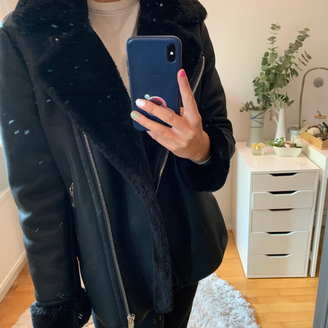 Skinnjacka med foder 