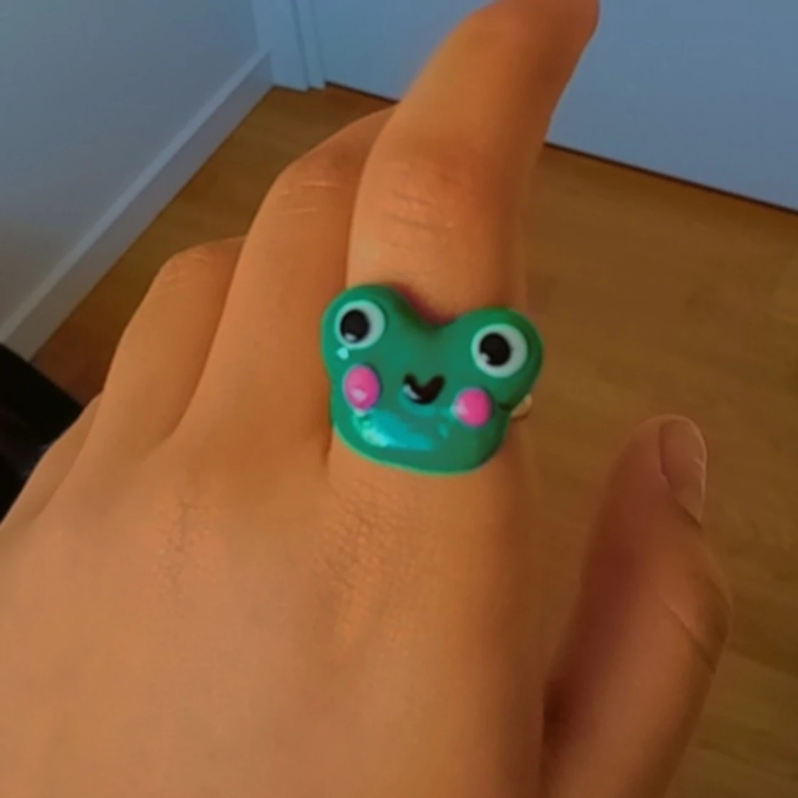 handmade frog ring
