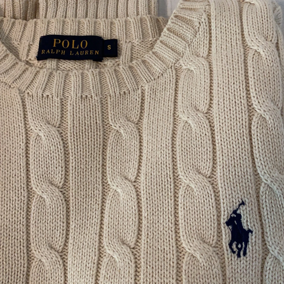 Polo Ralph Lauren Kabelstickad tröja S - 91
