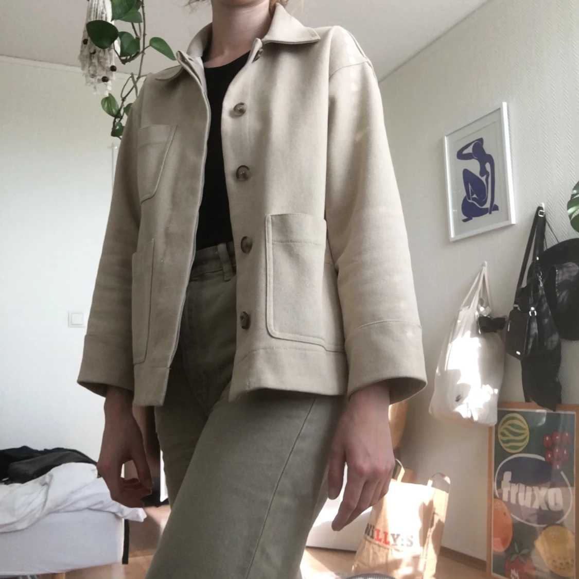 Beige jacka weekday - 90