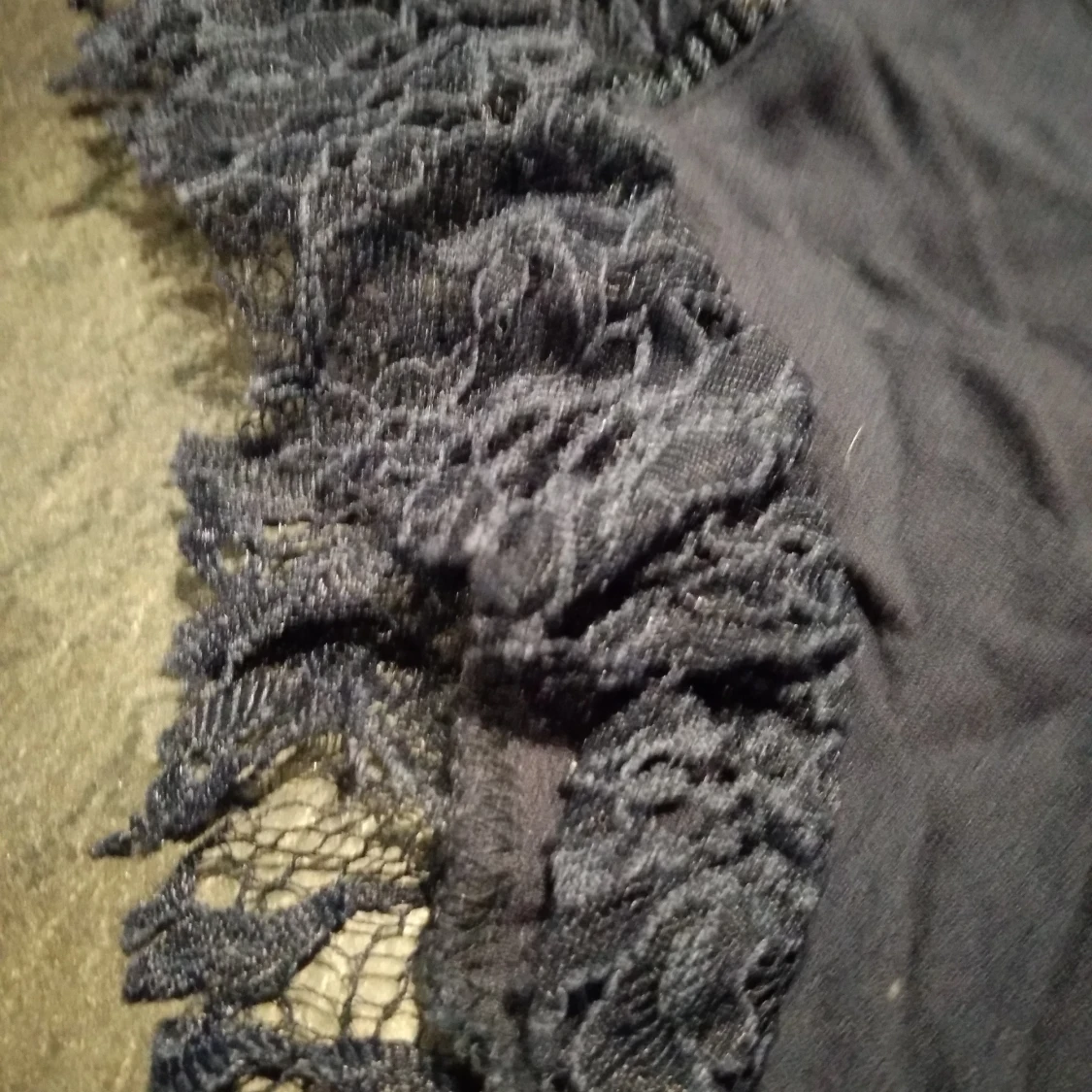 Finnt marinblått Linne stl 34 - 90