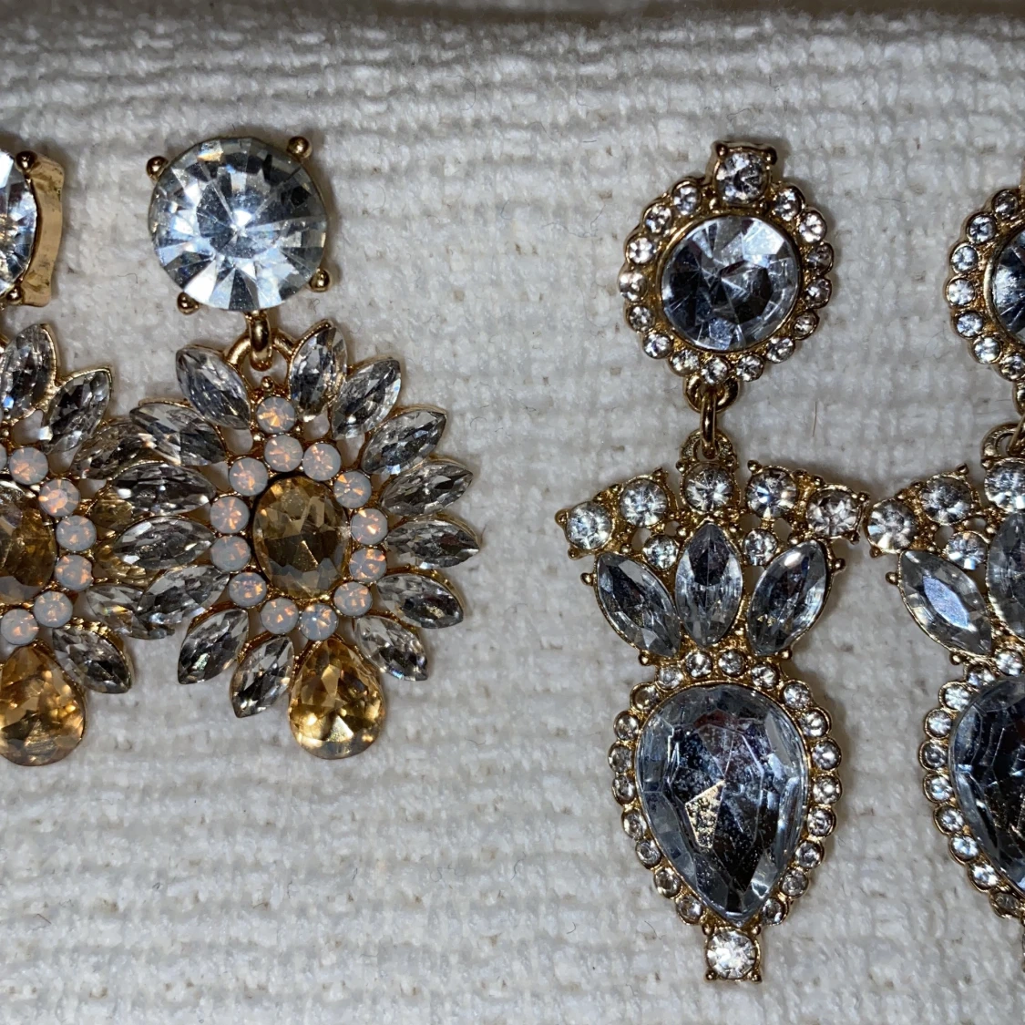 Strass örhängen med fina stenar - 91