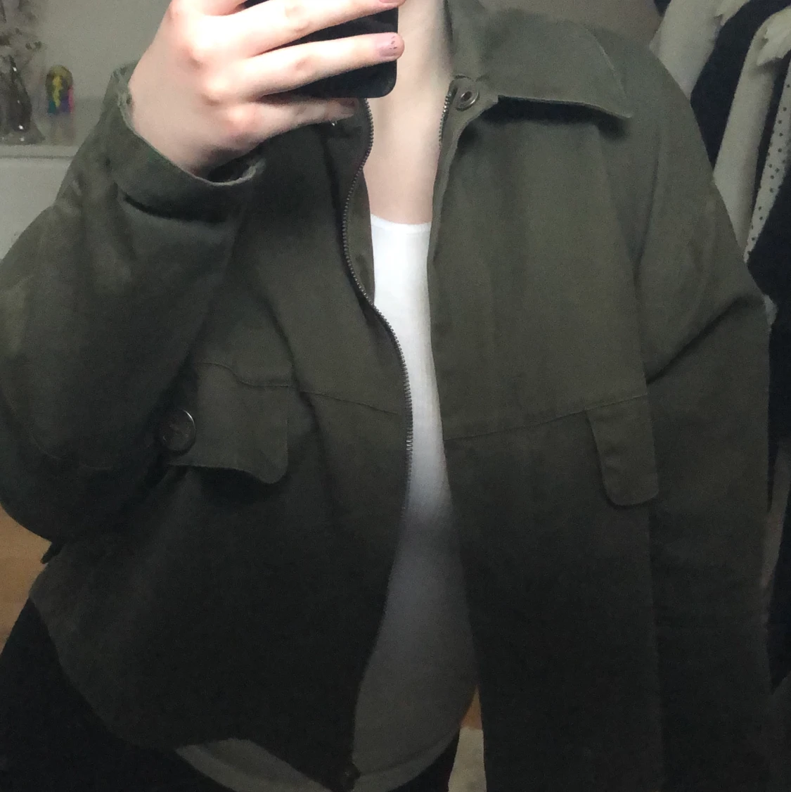 Grön jacka ifrån zara - 90