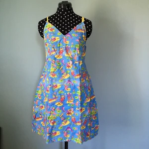 Klänning  - Mönstrad klänning, sytt själv, använd 3-4 gånger. 