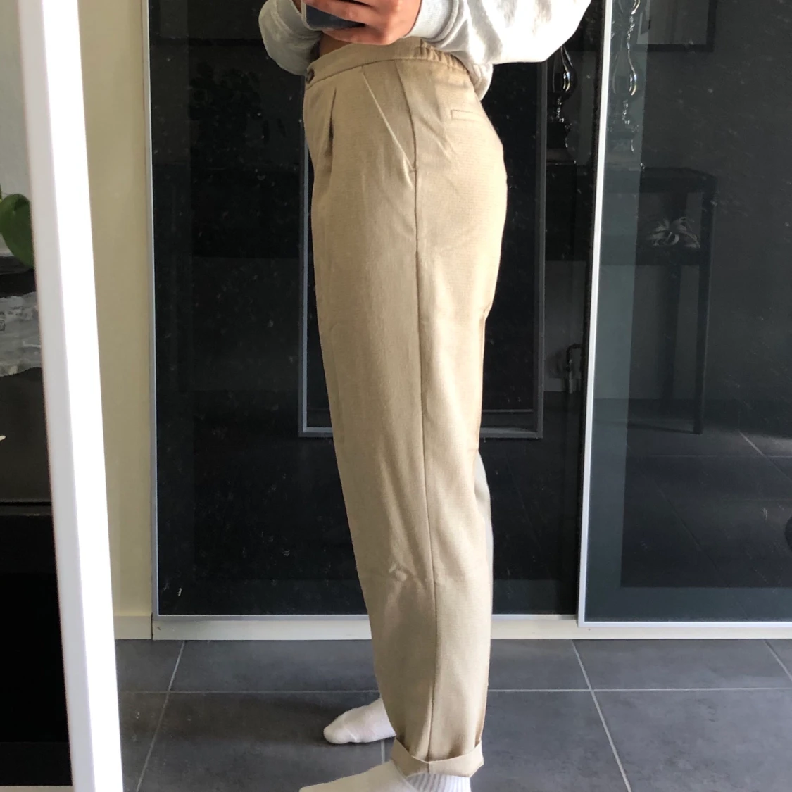 Linne liknande kostymbyxor - 90