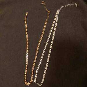 Helt nya kedja halsband säljer en för st:50kr det är inte guld ellr äkta silver köparen står för frakten‼️