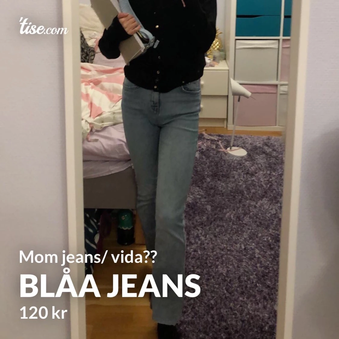 Ljusblåa jeans (vida/ mom jean? 