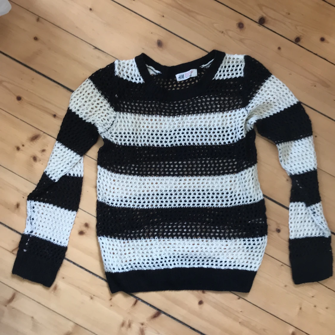 Randig meshtröja - 90