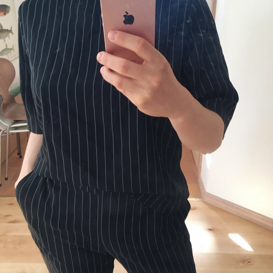 Mörkblått set i strl 34  - 91