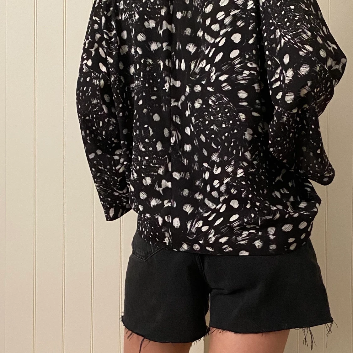 Blouse black and white - 90