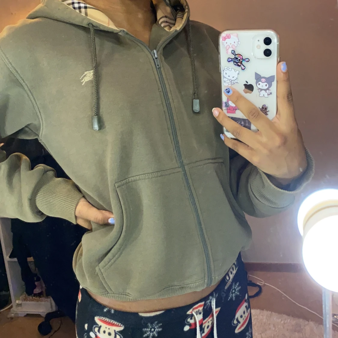 Burberry zip  hoodie - 90