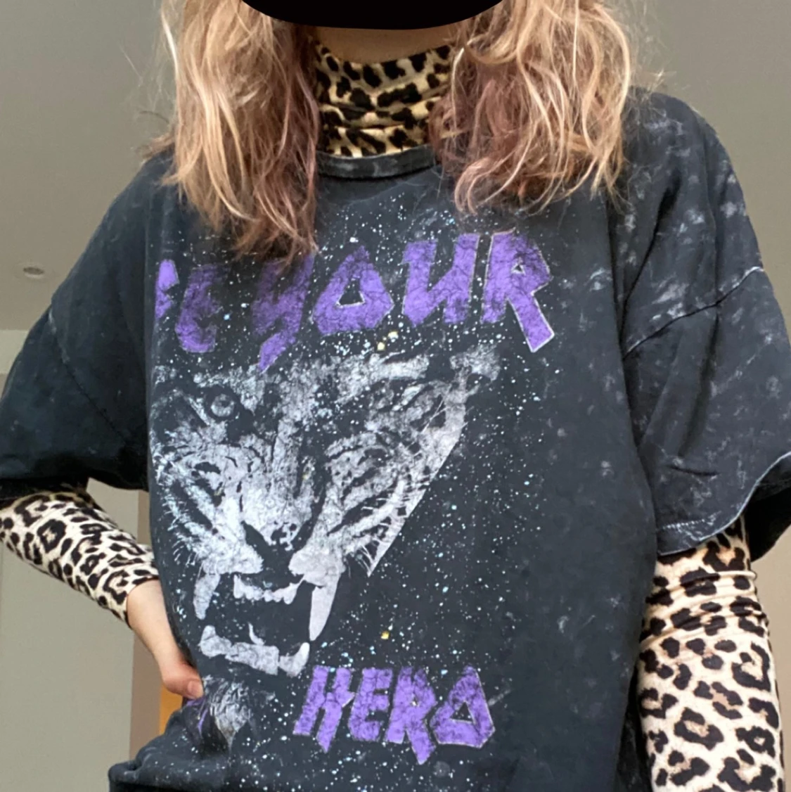 Cheetah print tröja