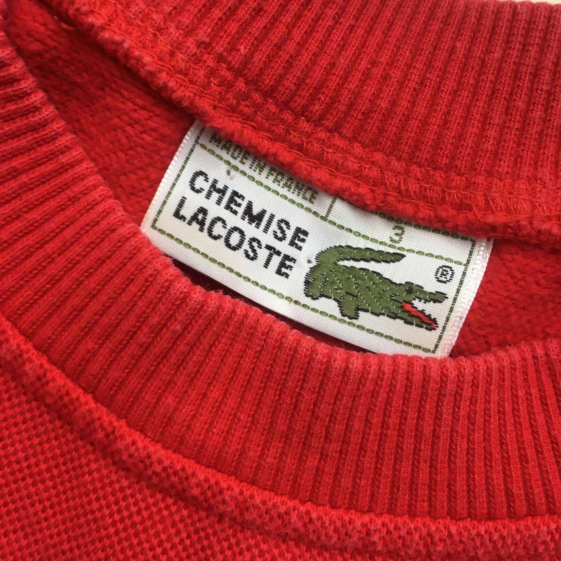 KLARRÖD 1980s LACOSTETRÖJA ❤️ - 91