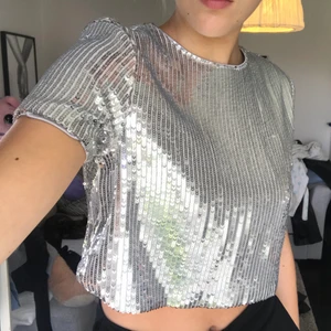 Paljett-topp från NAKD  - Superfin paljetttopp från NAKD från Linn Ahlborgs kollektion. ALDRIG använd, endast hängt i min garderob. Perfekt till fest eller nyår! Frakt tillkommer 63kr