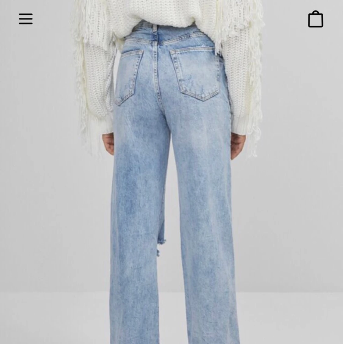 90s jeans med revor - 90