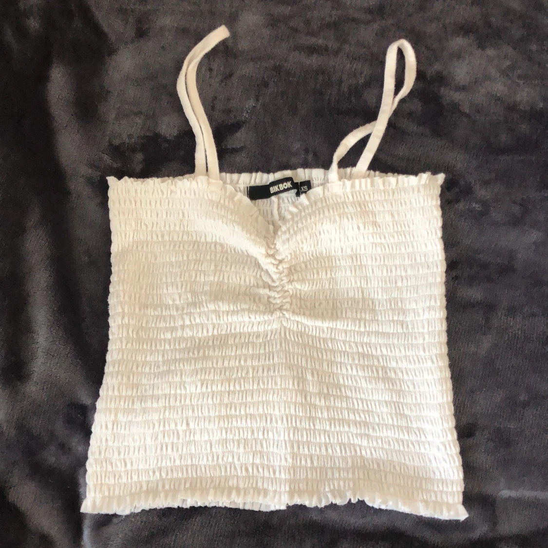 Vitt linne från Bikbok strl XS