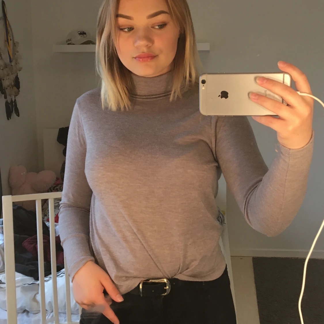 Turtleneck med öppen rygg