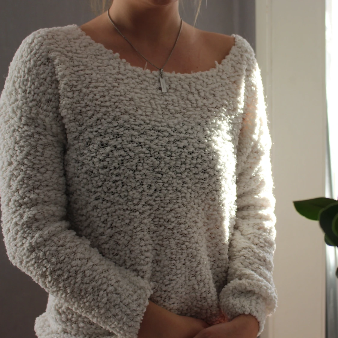 Virkad oversize tröja