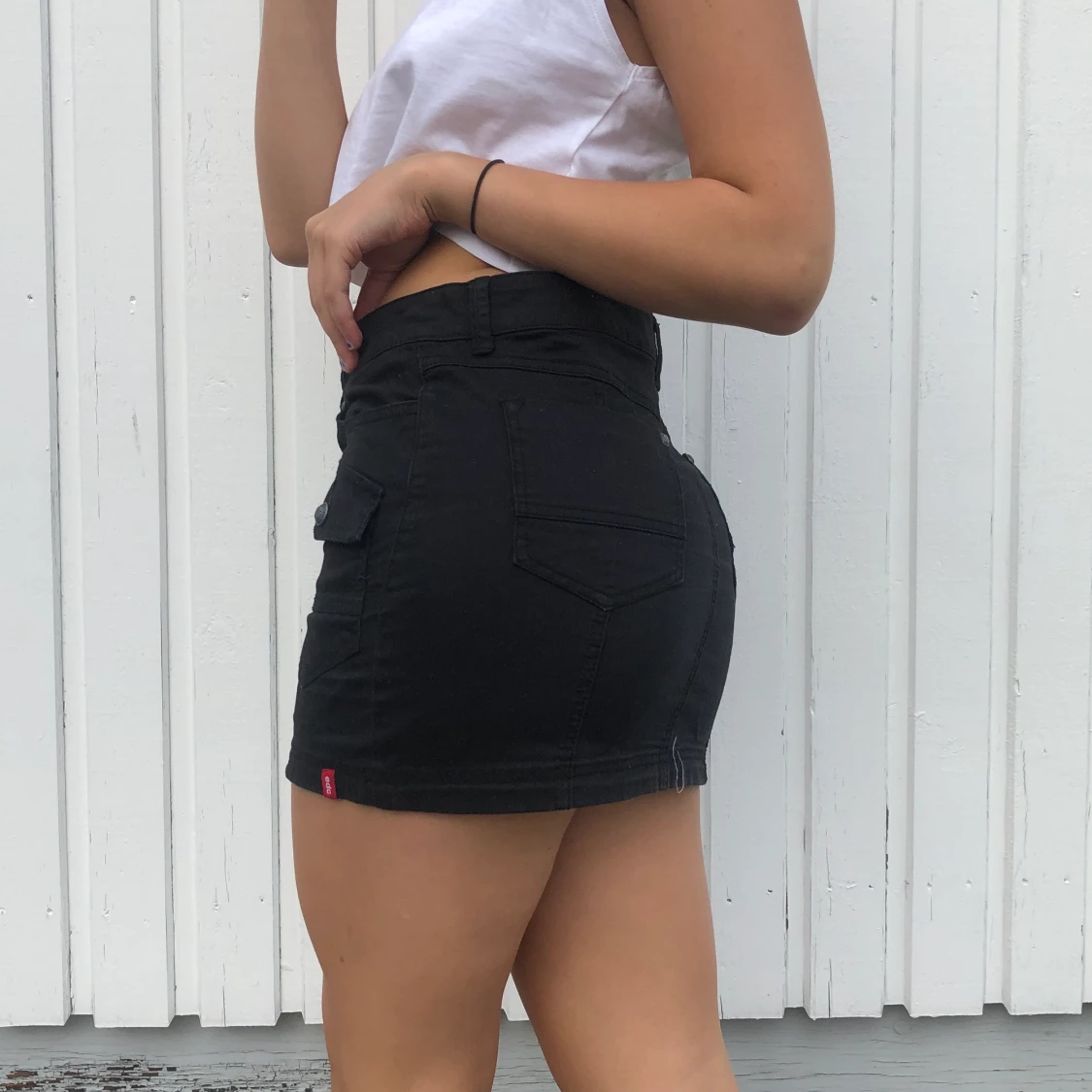 Svart mini skirt  - 90