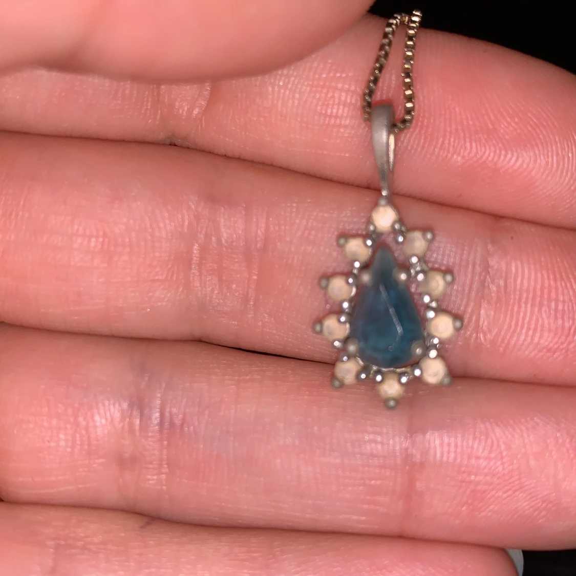 Silver halsband  - 90