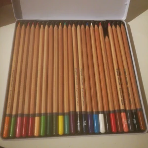  - 24 stycken jättefina pennor som egentligen kostar 199kr men som jag säljer för hela 100kr billigare än nypriset! Knappt använda som ni ser på bilden (förutom en penna). Köpte dem som sagt på Akademibokhandeln för 199kr som ni ser på bilden.