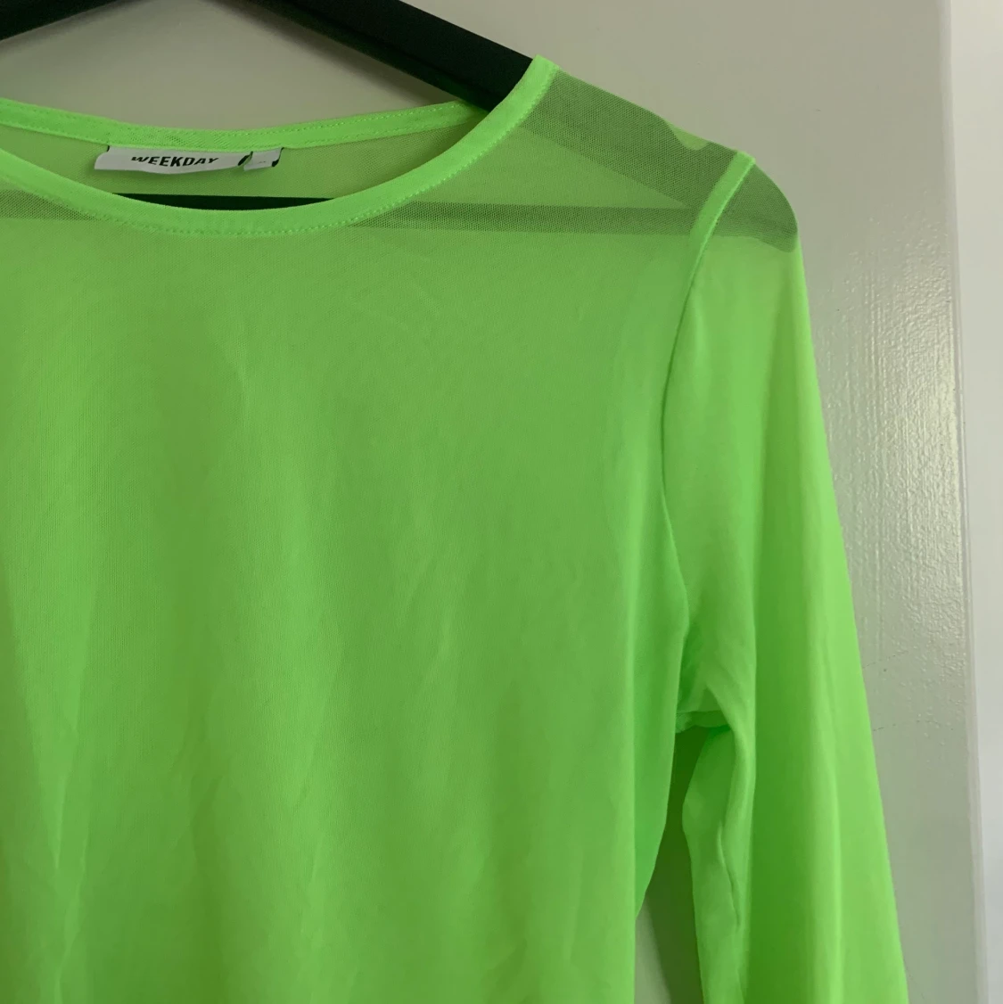 Neongrön mesh tröja från Weekday - 90