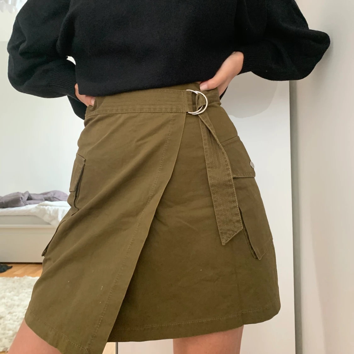 Militärgrön kjol, H&M