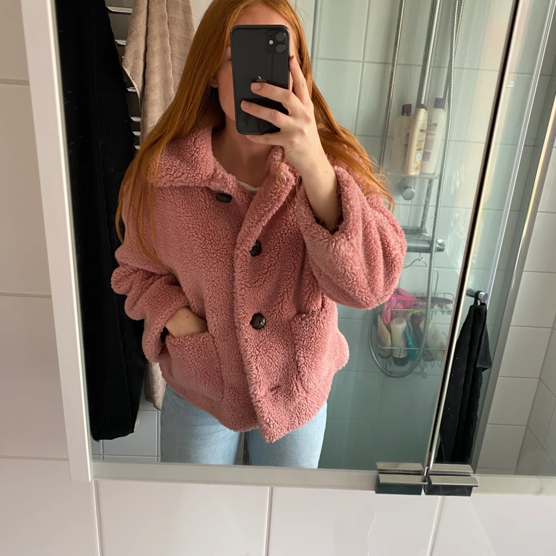 Zara rosa teddyjacka  - 90