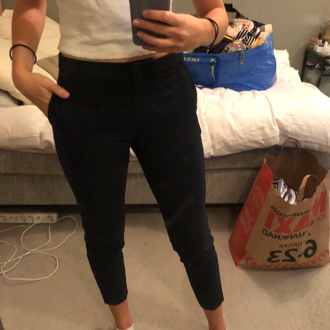 Kostymbyxor H&M st 34