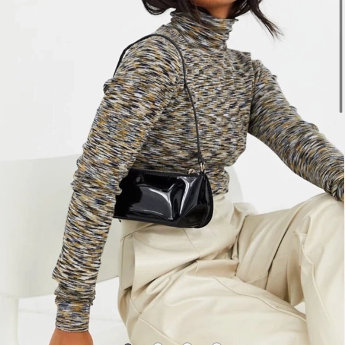 90- tals väska i lack. 