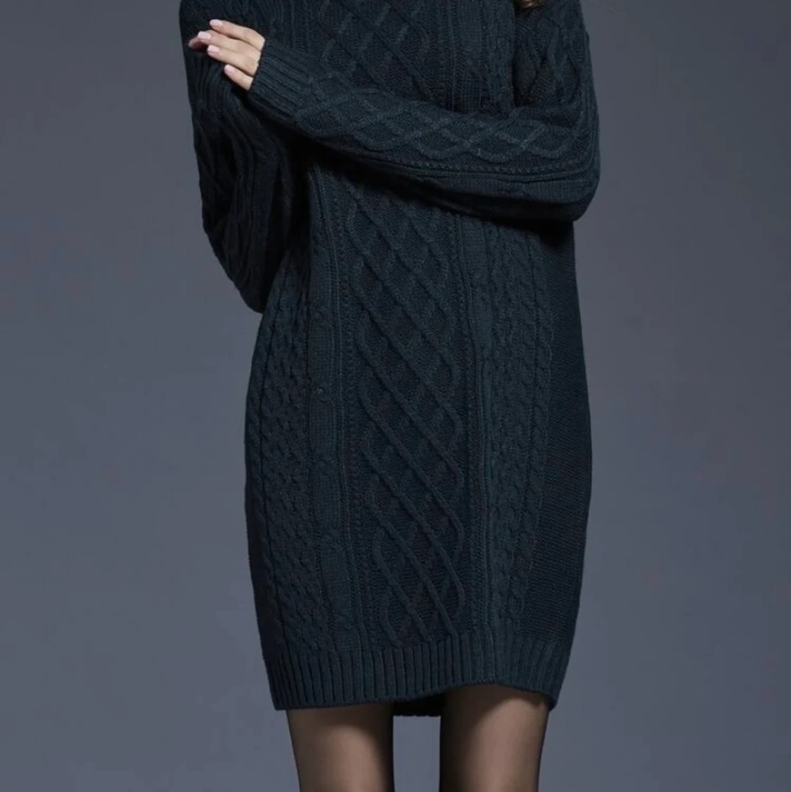 Kabelstickad tröja  - 90