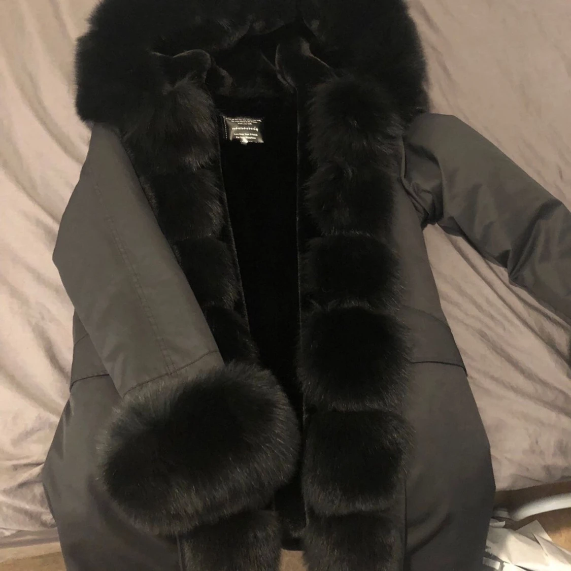 Parka Dam vinterjacka 🥶❄️ äkta päls. storlek M - 90